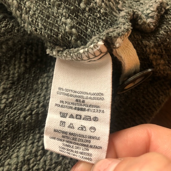 Free People Green Knit Cotton Oversized Blazer XS - Picture 4 of 6